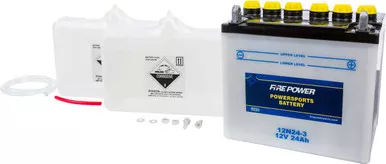Fire Power Battery W/Acid 12N24-3 12V 12N24-3