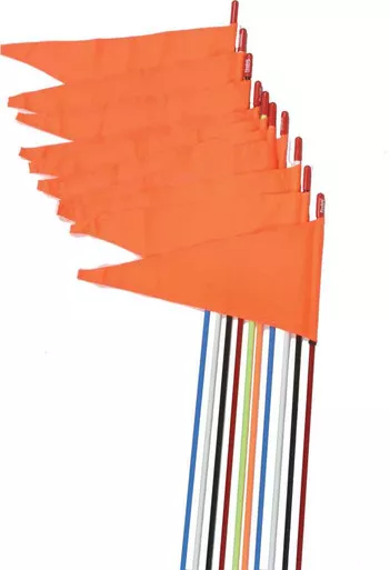 Firestik Safety Flags Spring Mount Blue 7' 10/Pk Sr7-Ps-Bb