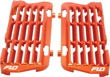 Flo Motorsports High Flow Radiator Braces Orange Flo751Org