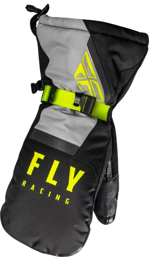 Fly Racing Cascade Mittens Black/Grey/Hi-Vis Sm 363-3931S