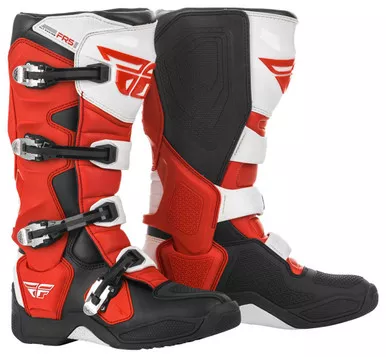 Fly Racing Fr5 Boots Red/Black/White Sz 09 364-71009
