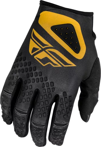 Fly Racing Kinetic Center Gloves Black/Gold 3X 378-5103X