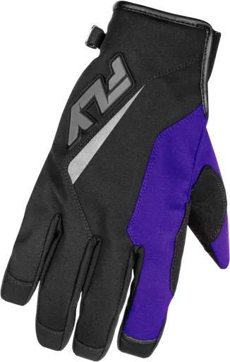 Fly Racing Title Gloves Black/Purple/Grey 2X 371-0572X