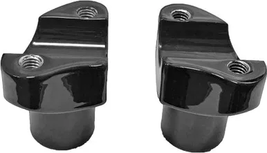 Harddrive H-Bar Risers 2" Straight Black H57-6076Bf-2
