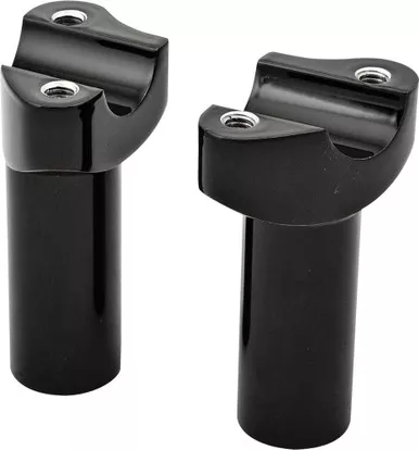 Harddrive H-Bar Risers 3.5" Straight Black 04-572
