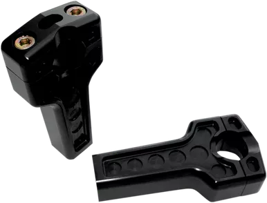 Joker Machine Risers - Dual - 4" - Harley Davidson - Black 03-864B