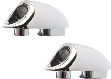 Kodlin Usa 3-1 Mini Fender Strut Indicator Lights - Chrome K68490
