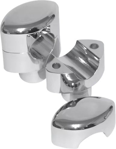 La Choppers Risers - Hefty Smooth - 1-1/2" - Chrome La-7406-01