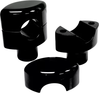 La Choppers Risers - Smooth - 1-1/2" - Black La-7402-01B
