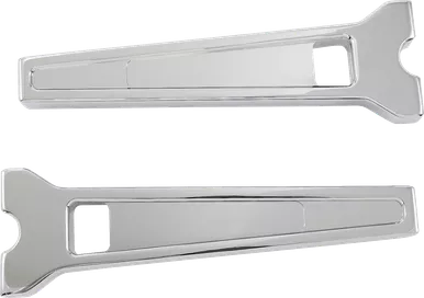 La Choppers Risers - Straight - 10" - Chrome La-7470-10C
