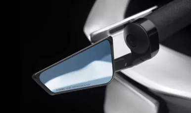 Rizoma Cut Edge Bar End Mirror Universal Right Black Ea Bs295B