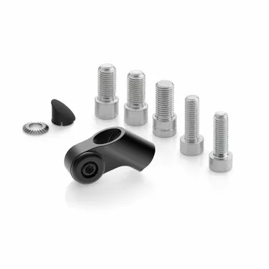 Rizoma Universal Mirror Adapter Side Mount Black Ea Bs713B