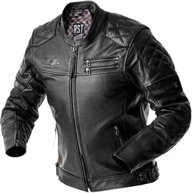 Rst Hillberry D3O Jacket Black Leather Lg 103639Blk-44