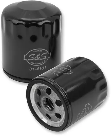 S&S Cycle Oil Filter - Black 31-4101A