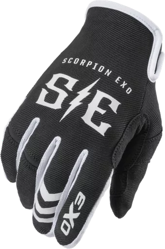 Scorpion Exo Air-Stretch Gloves Charge Black/White Sm G44-033