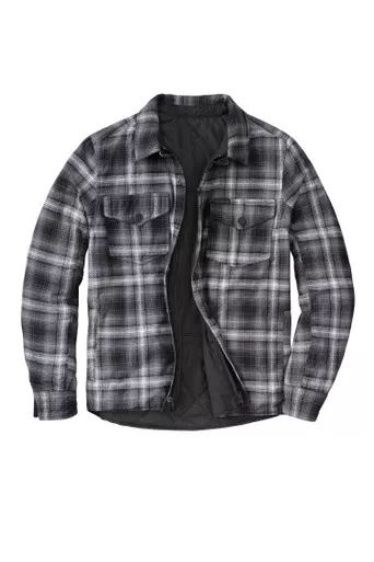 Scorpion Exo Morpheus Reversable Jacket Black/Plaid Grey Sm 15001-3