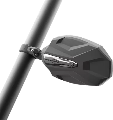 Seizmik Mirrors - Photon - Side View - Oval - Black/Silver - 1.75" Rops - Pair 56-18107