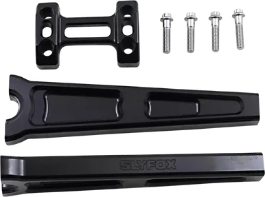 Slyfox Handlebar Riser Kit - Straight - 10" - Black Tm-Sly8