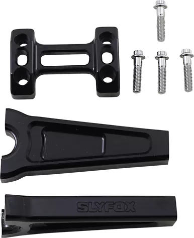 Slyfox Handlebar Riser Kit - Straight - 6" - Black Tm-Sly4