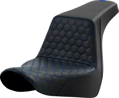 Step-Up Seat - Honeycomb - Blue Stitching - Fl/Fx '18-'24 818-29-17701