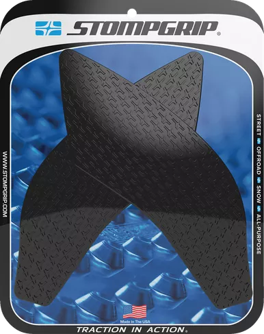 Stompgrip Traction Pad Tank Grips - Icon - Black - Honda 55-14-0161B