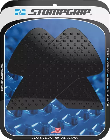Stompgrip Traction Pad Tank Grips - Volcano - Black - Africa Twin Adventure Sports Es/Dct 55-10-0189B