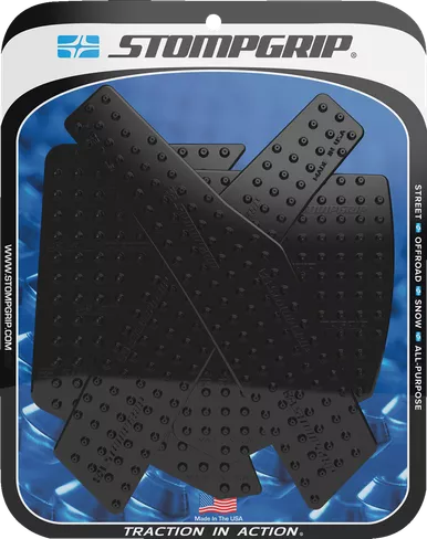 Stompgrip Traction Pad Tank Grips - Volcano - Black - Crf300L/Rally 55-10-0190B