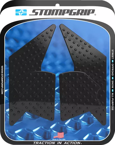 Stompgrip Traction Pad Tank Grips - Volcano - Black - Tenere 700 55-10-0196B