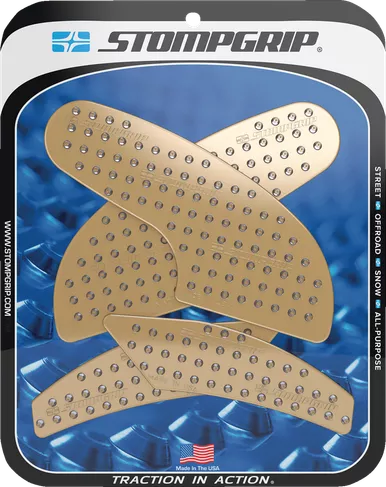 Stompgrip Traction Pad Tank Grips - Volcano - Clear - Supersport 950/S 55-10-0146C