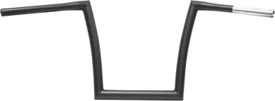 Todd'S Cycle Handlebar - Strip - Fat Bobber - 1-1/4" - 12" Rise - Flat Black 0601-2807