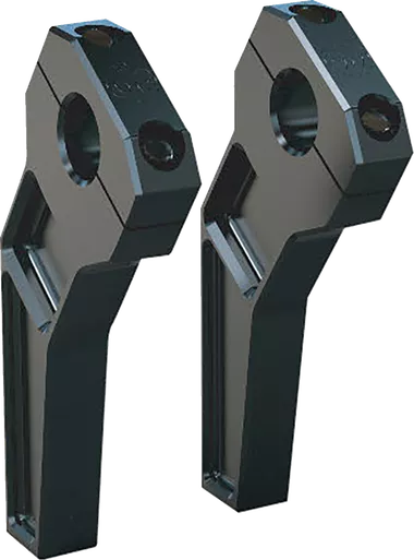Todd'S Cycle Risers - Pullback - 1-1/8" Clamping - 6" Rise - Black Td-R22-06B