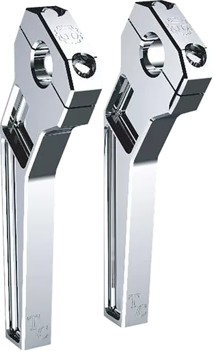 Todd'S Cycle Risers - Pullback - 1-1/8" Clamping - 8" Rise - Chrome Td-R22-08