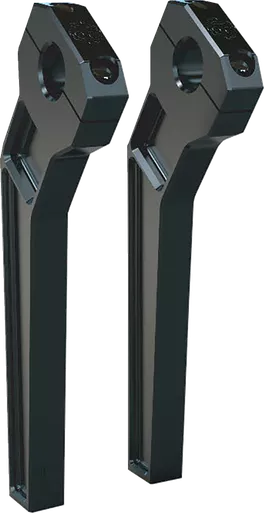 Todd'S Cycle Risers - Pullback - 1" Clamping - 10" Rise - Black Td-R12-10B