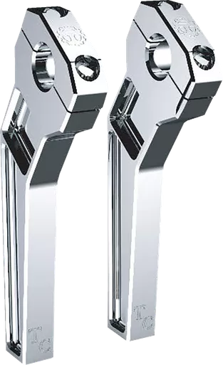 Todd'S Cycle Risers - Pullback - 1" Clamping - 8" Rise - Chrome Td-R12-08