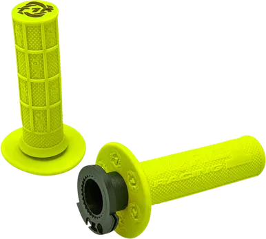 Torc1 Grips - Defy - Lock-On - 4-Stroke - Fluorescent Yellow 3750-0602