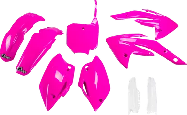 Ufo Body Kit - Neon Pink/White - Honda - Crf150R Hokit111F@P
