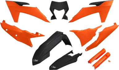 Ufo Body Kit - Orange/Black - Ktm - Exc-F Ktkit530F@333