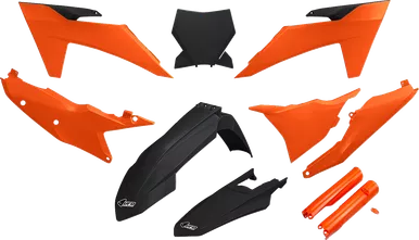 Ufo Body Kit - Orange/Black - Ktm - Sx/Sx-F '23-'24 Ktkit529F@333