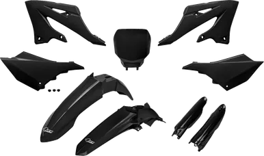 Ufo Restyled Body Kit - Black - Yamaha - Yz 125/250 Yakit335F@001