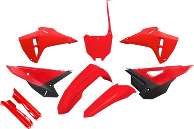 Ufo Restyled Body Kit - Oem Red/Black - Honda - Crf 250/450 R/Rx Hokit128F@999