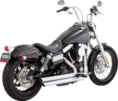 Vance & Hines Big Shots Staggered Exhaust System - Chrome 17338