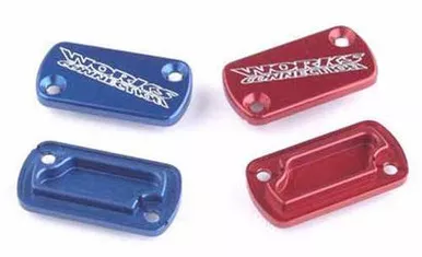Works Billet Front Brake Cover Red Kx Rm 21-025