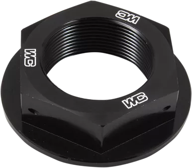 Works Connection Steering Stem Nut - Black - Yamaha 24-370