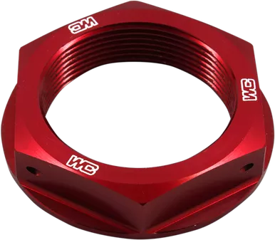 Works Connection Steering Stem Nut - Red - Honda 24-305