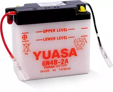 Yuasa Battery Conventional 6N4B-2A 6 Volt Battery Yuam26B4B