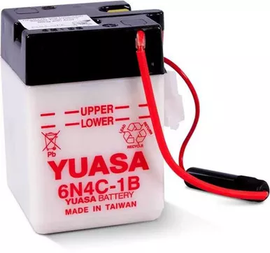 Yuasa Battery Conventional 6N4C-1B 6 Volt Battery Yuam26C4B