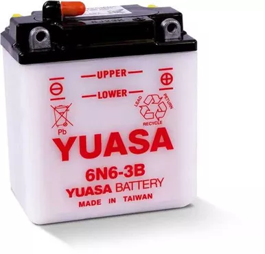 Yuasa Battery Conventional 6N6-3B 6 Volt Battery Yuam2660B