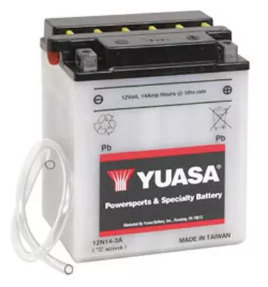 Yuasa Battery Yuasa 12N14-3A Conventional 12 Volt Battery Yuam2241B