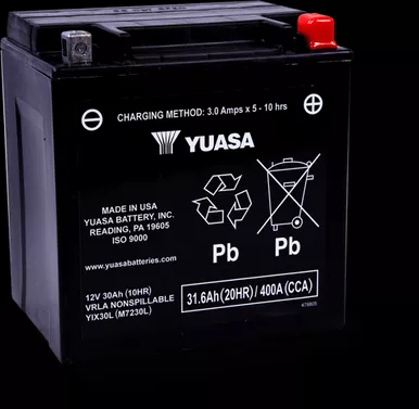 Yuasa Battery Yuasa Yix30L-Pw Factory Activated Maintenance Free 12 Volt Bat Yuam7230Lpw