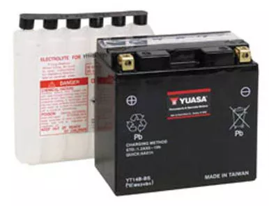 Yuasa Battery Yuasa Yt14B-Bs Maintenance Free 12 Volt Battery Yuam624B4